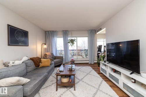 208 11455 41 Avenue, Edmonton, AB - Indoor Photo Showing Living Room