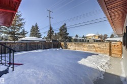 View of fenced backyard - 