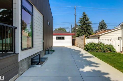 View of patio - 14412 80 Avenue Nw, Edmonton, AB - Outdoor With Exterior