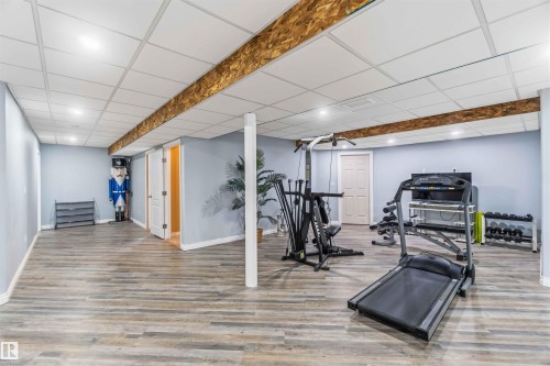 40 Landing Trails Drive, Gibbons, AB - Indoor Photo Showing Gym Room