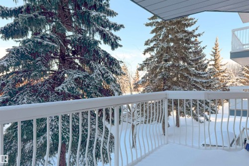 View of snow covered back of property - 209 17150 94A Avenue, Edmonton, AB - Outdoor
