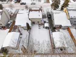 Snowy aerial view with a residential view - 