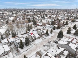Snowy aerial view with a residential view - 