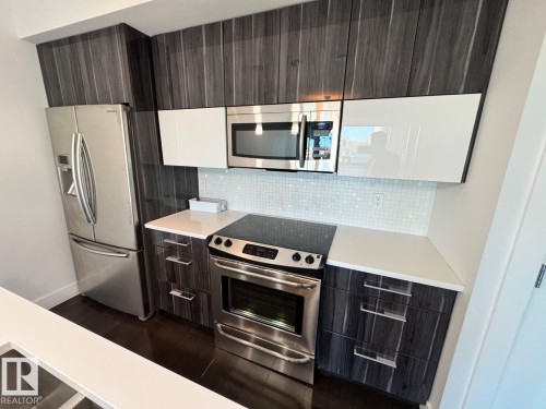 505 11969 Jasper Avenue, Edmonton, AB - Indoor Photo Showing Kitchen