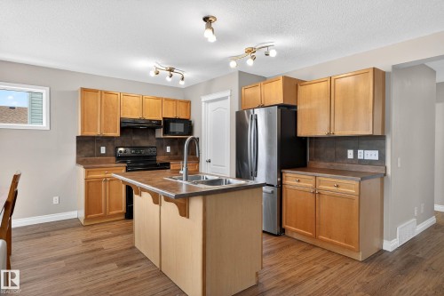4214 156A Avenue, Edmonton, AB - Indoor Photo Showing Kitchen With Double Sink