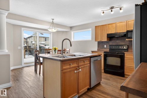4214 156A Avenue, Edmonton, AB - Indoor Photo Showing Kitchen With Double Sink