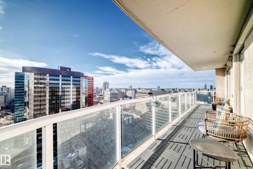 Balcony featuring a city view - 2004 10136 104 Street, Edmonton, AB - Outdoor With Balcony With View With Exterior