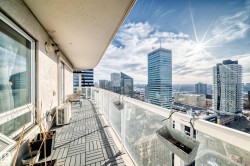 Balcony with a view of city - 