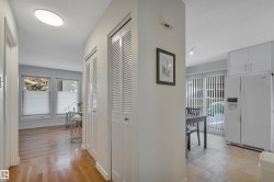 Corridor with a textured ceiling and baseboards - 