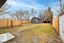 View of fenced backyard - 