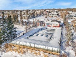 Snowy aerial view with a residential view - 