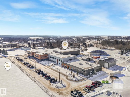 Aerial view - 4504 48 Avenue, Onoway, AB - Outdoor With View