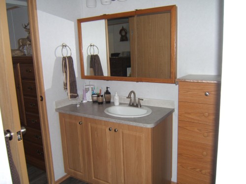 Bathroom with vanity - 125076 Twp Rd 540, Rural Two Hills County, AB - Indoor Photo Showing Bathroom