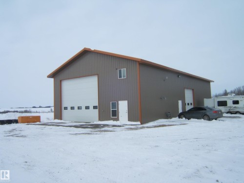 View of snow covered structure - 125076 Twp Rd 540, Rural Two Hills County, AB - Outdoor With Exterior