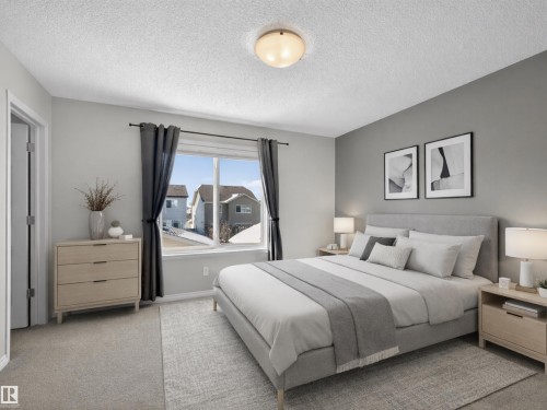 Digitally staged for illustrative purposes - 1267 Chappelle Boulevard, Edmonton, AB - Indoor Photo Showing Bedroom