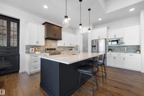 4683 Chegwin Wynd, Edmonton, AB - Indoor Photo Showing Kitchen With Upgraded Kitchen