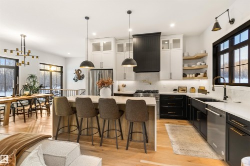49213 Range Road 82, Rural Brazeau County, AB - Indoor Photo Showing Kitchen With Upgraded Kitchen