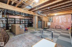 Unfinished below grade area with electric panel - 