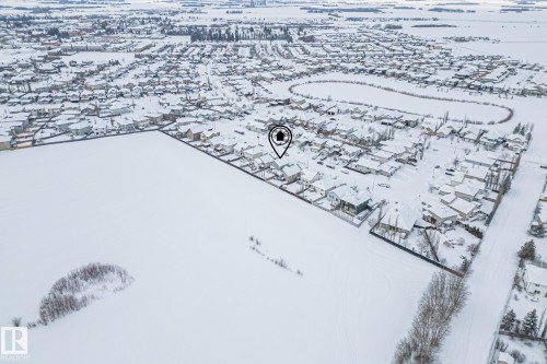View of snowy aerial view - 10415 94 Street, Morinville, AB - Outdoor With View