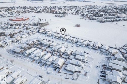 View of snowy aerial view - 10415 94 Street, Morinville, AB - Outdoor With View