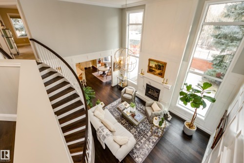 103 Weaver Drive, Edmonton, AB - Indoor Photo Showing Other Room With Fireplace