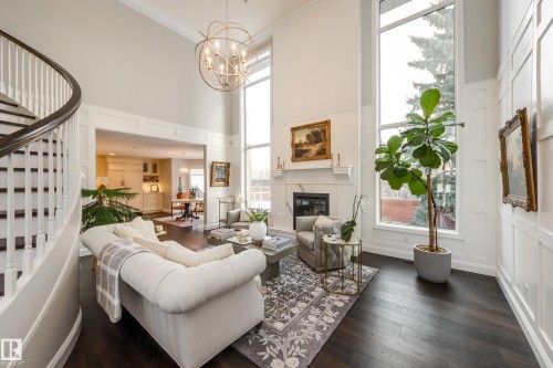 103 Weaver Drive, Edmonton, AB - Indoor With Fireplace