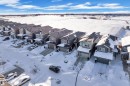 Snowy aerial view featuring a residential view - 316 42 Street, Edmonton, AB  - Outdoor With View 