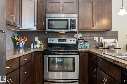 91 7293 South Terwillegar Drive, Edmonton, AB - Indoor Photo Showing Kitchen With Double Sink