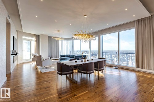 4804 10360 102 Street, Edmonton, AB - Indoor Photo Showing Dining Room