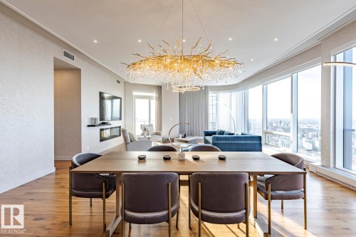 4804 10360 102 Street, Edmonton, AB - Indoor Photo Showing Dining Room