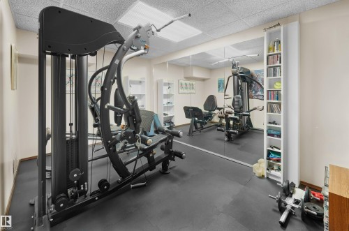 10908 Bearspaw Drive W, Edmonton, AB - Indoor Photo Showing Gym Room