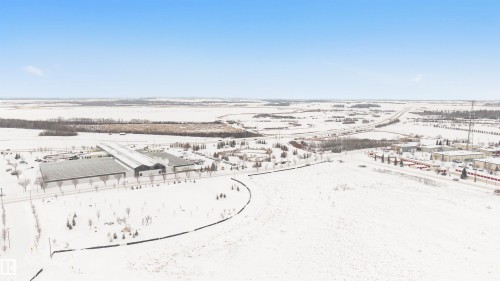 View of snowy aerial view - 77 5 Rondeau Drive, St. Albert, AB - Outdoor With View