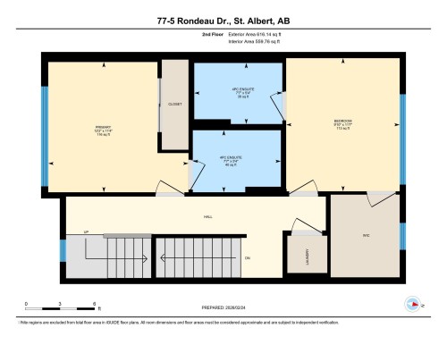 View of home floor plan - 77 5 Rondeau Drive, St. Albert, AB - Other