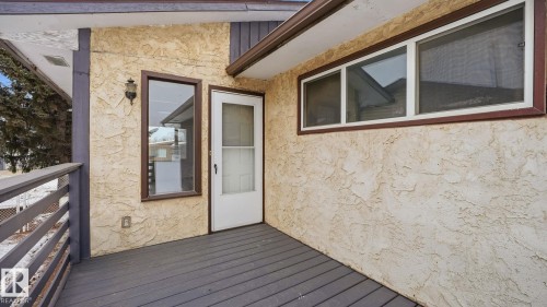 View of deck - 3419 143 Avenue Nw, Edmonton, AB - Outdoor With Exterior