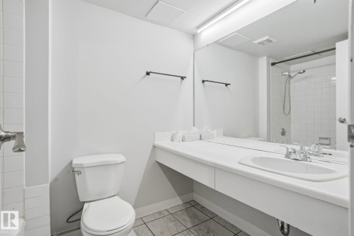 Full bath featuring  shower combination and vanity - 1103 9918 101 Street, Edmonton, AB - Indoor Photo Showing Bathroom