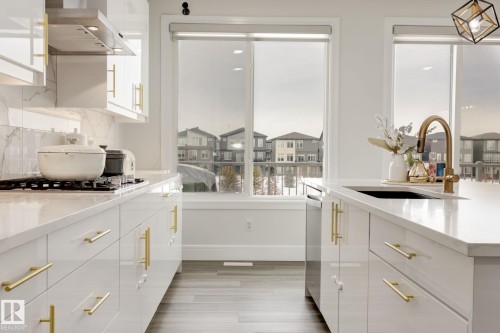 6456 King Wynd, Edmonton, AB - Indoor Photo Showing Kitchen With Upgraded Kitchen