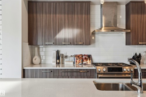 3112 Allan Landing Landing, Edmonton, AB - Indoor Photo Showing Kitchen With Upgraded Kitchen