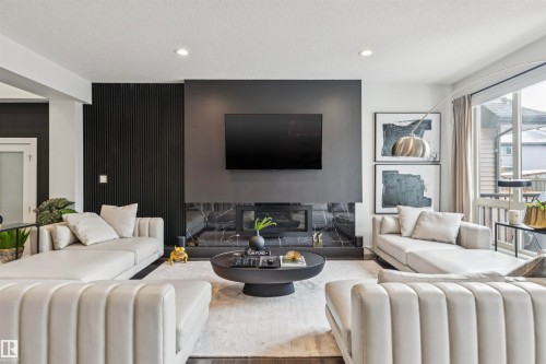 3112 Allan Landing Landing, Edmonton, AB - Indoor Photo Showing Living Room