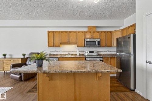 415 12111 51 Avenue, Edmonton, AB - Indoor Photo Showing Kitchen With Double Sink