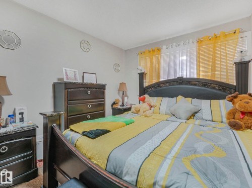 View of carpeted bedroom - 13271 47 Street, Edmonton, AB - Indoor Photo Showing Bedroom