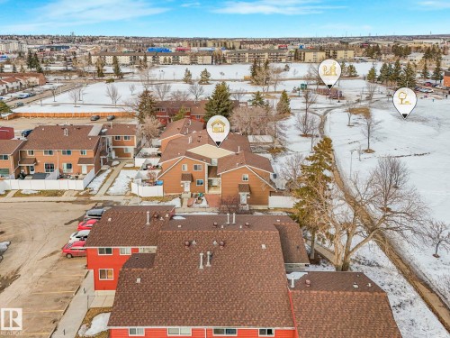 View of snowy aerial view - 13271 47 Street, Edmonton, AB - Outdoor With View