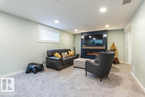 5 Lamplight Drive, Spruce Grove, AB - Indoor With Fireplace
