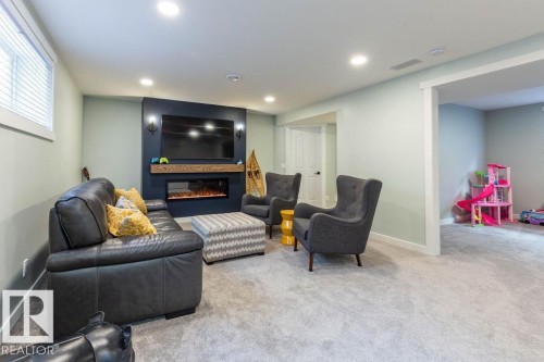 5 Lamplight Drive, Spruce Grove, AB - Indoor Photo Showing Other Room With Fireplace