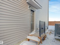 View of snow covered property entrance - 