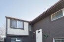 Entrance to property with stucco siding - 1526 69 Street Nw, Edmonton, AB  - Outdoor With Exterior 