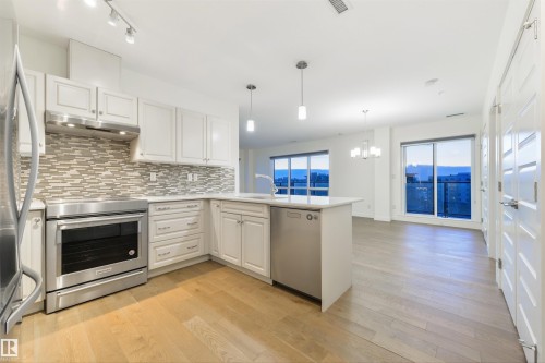 705 2755 109 Street, Edmonton, AB - Indoor Photo Showing Kitchen With Stainless Steel Kitchen With Upgraded Kitchen