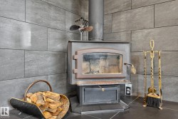 Detailed view of a wood stove - 