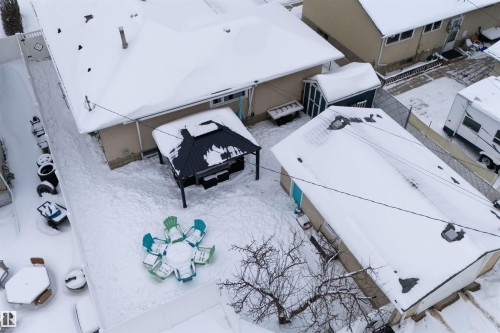 View of snowy aerial view - 7719 71 Avenue, Edmonton, AB - Outdoor