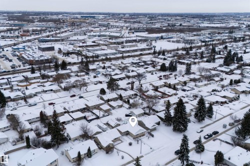 View of snowy aerial view - 7719 71 Avenue, Edmonton, AB - Outdoor With View