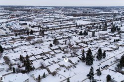 View of snowy aerial view - 